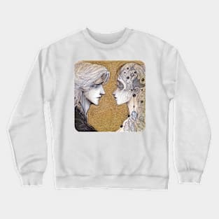 Vase: Merlin and Lady of the Lake Crewneck Sweatshirt